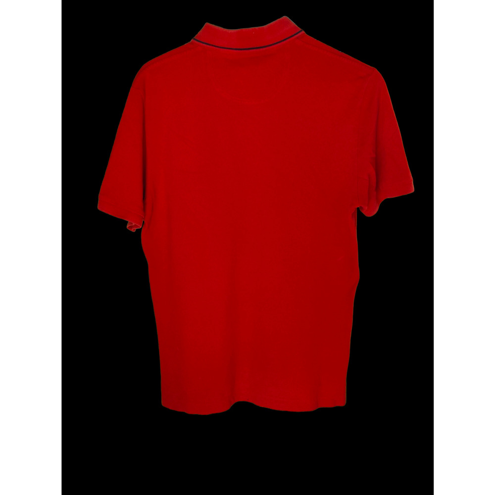 IZOD Men's Medium Slim Fit Short Sleeve Polo Shirt Red Embroidered Logo Cotton - Picture 2 of 9